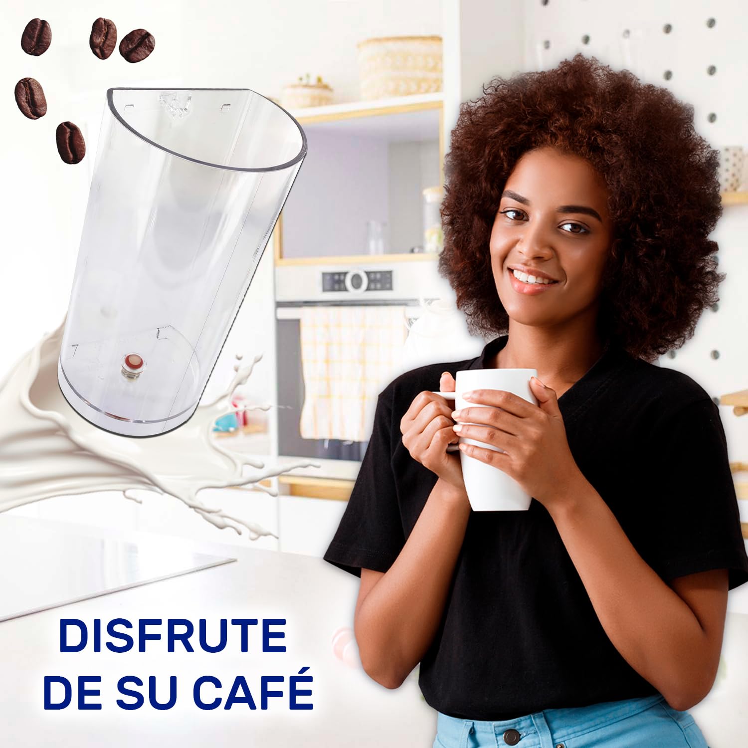 Deposito Agua para Cafetera Capsulas con Código Original MS-625004 para Krups para Dolce Gusto Genio S – MADE IN EU - Garantía de 10 Años - MONTERAL