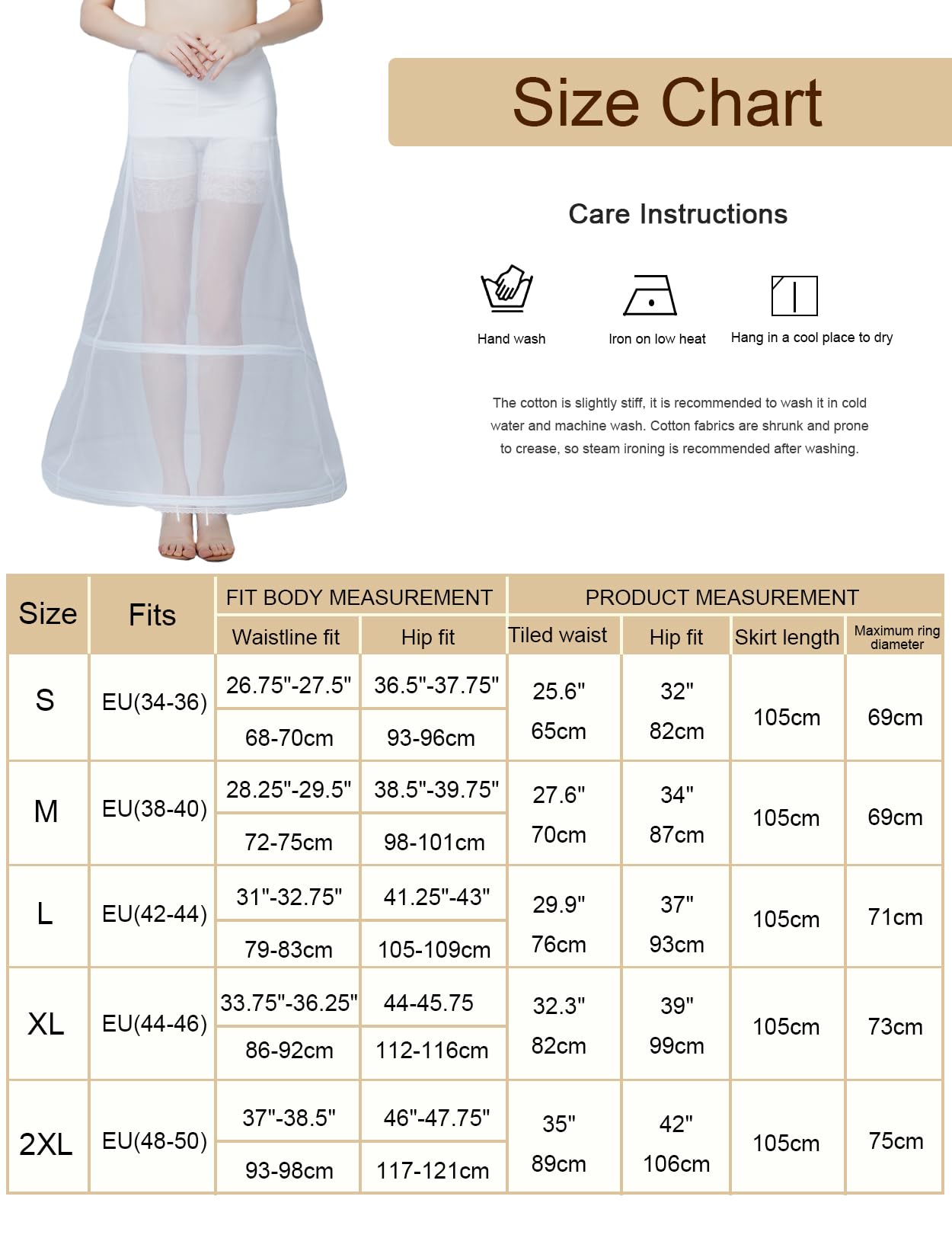 Jupon Crinoline Long de Femme pour Robe de Mariage Mariée Soirée Cérémonie Jupe Tulle Rockabilly Blanc Noir 1 Cerceaux
