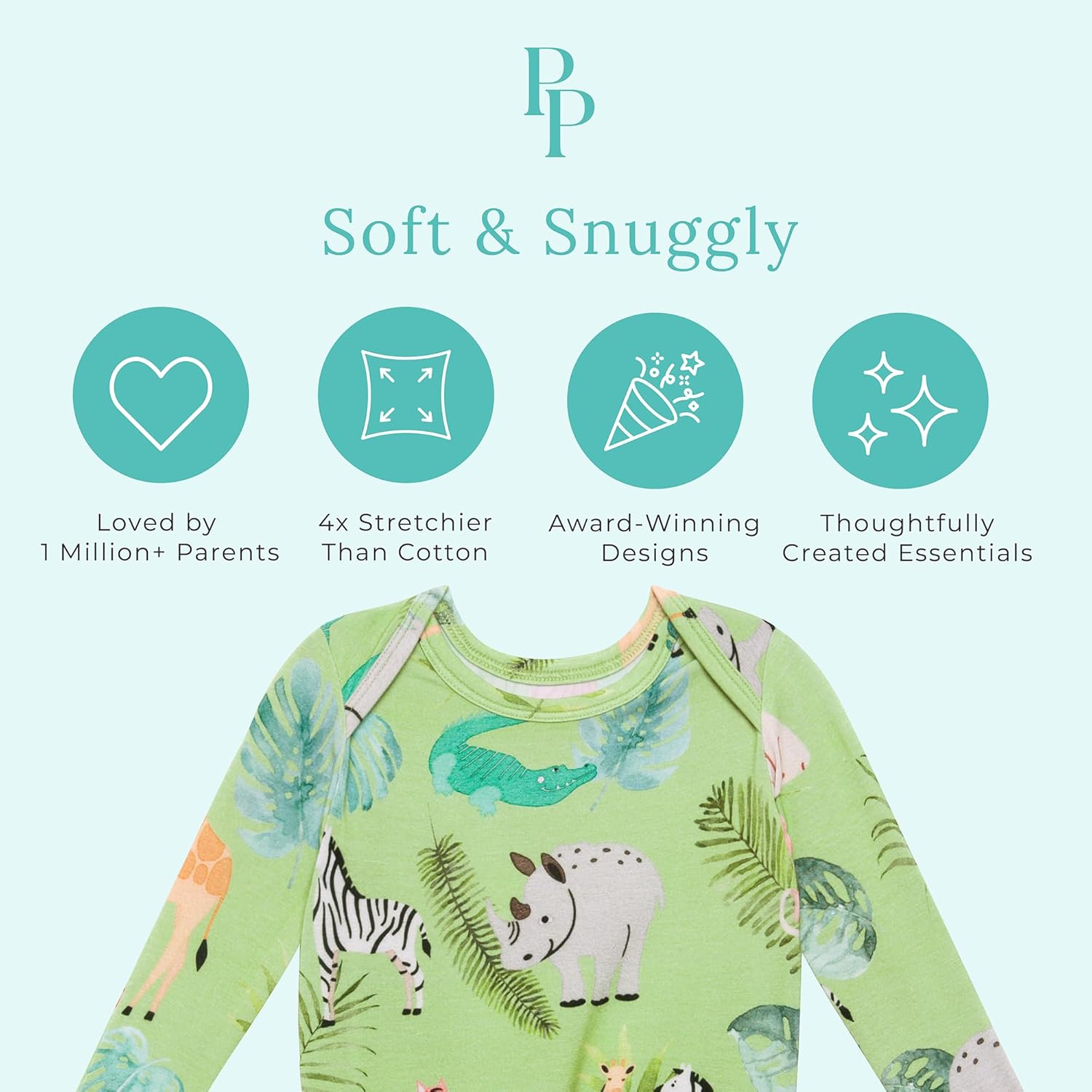 Posh Peanut Knotted Newborn Gown - Newborn Gowns For Girls 0-3 Months - Image 3