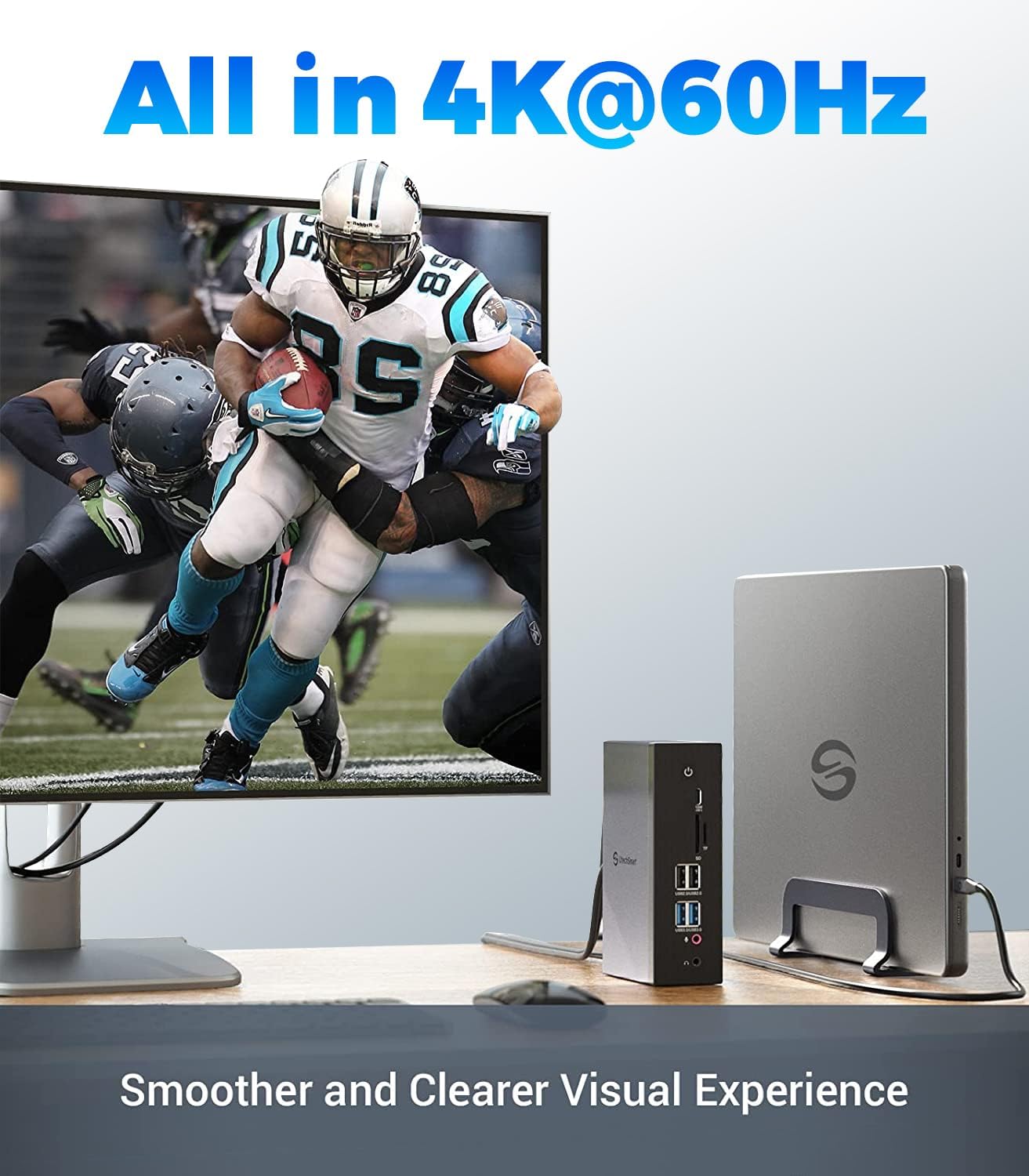 Monitor displaying 4K@60Hz content