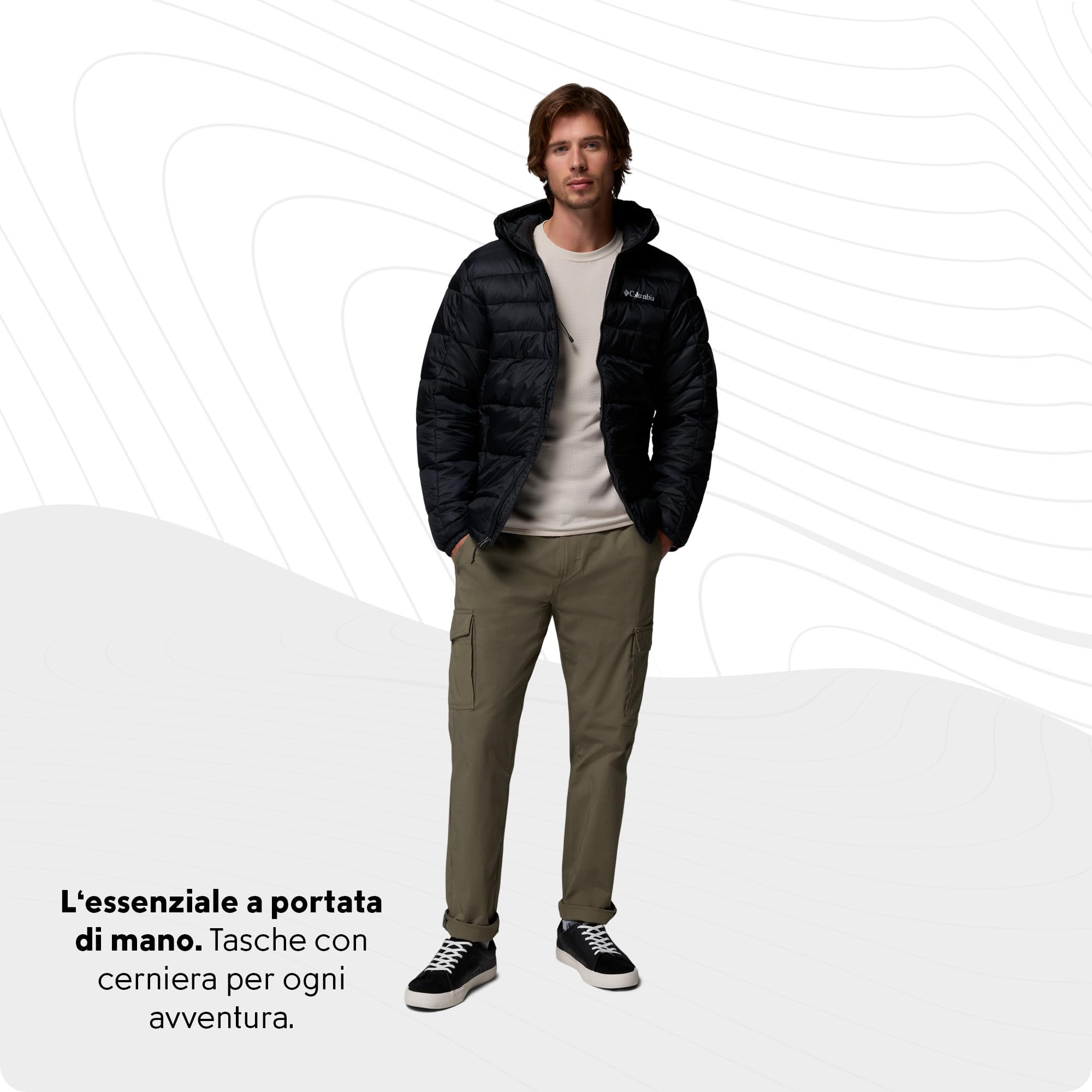 Columbia Buck Butte Insulated Hooded Jacket, Piumino Con Cappuccio Uomo