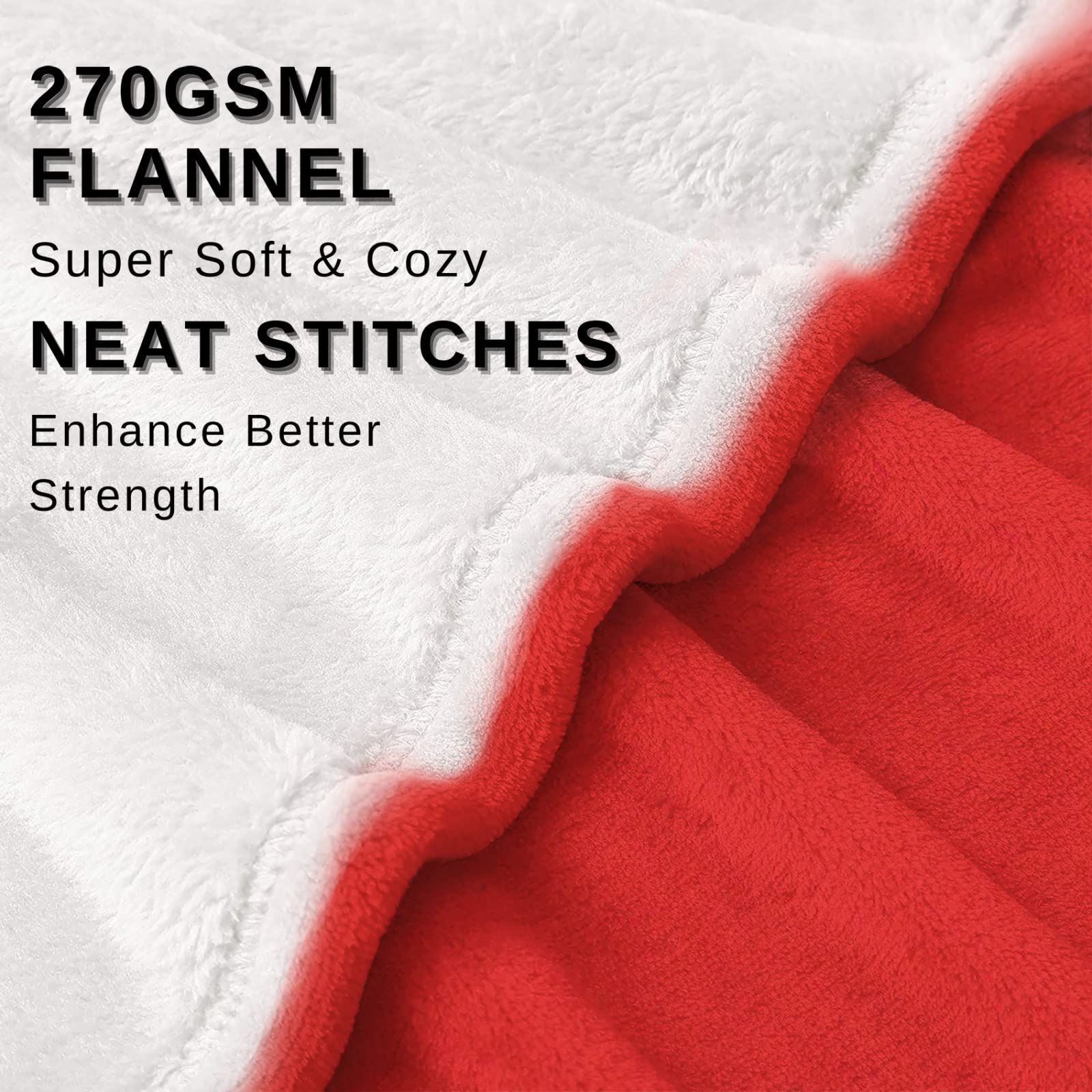 Plaid Cœur pour Adultes Enfants - Couverture Rouge en Flanelle Douce et Confortable - Jeté Canapé - Couverture Polaire pour Décoration Canapés Lit ou Salon 220x240 cm