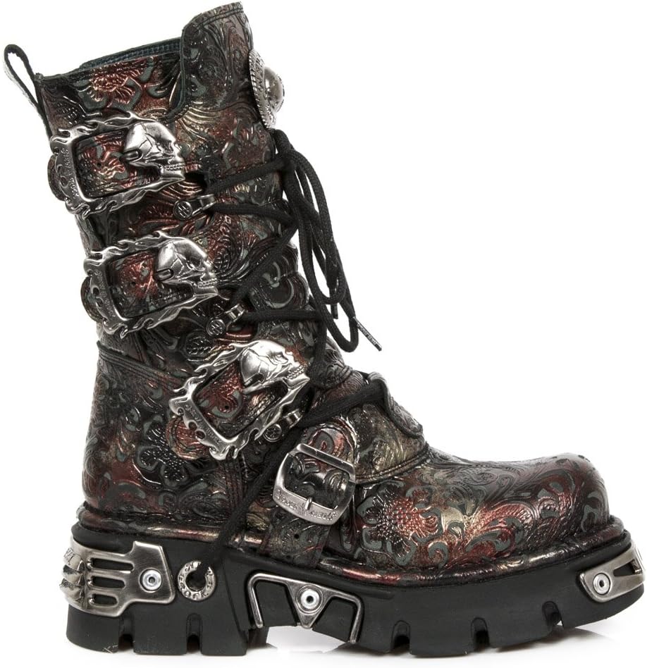 New Rock NR M.391-S26 Red - Boots, Metallic, Women (EU 44) 12 US