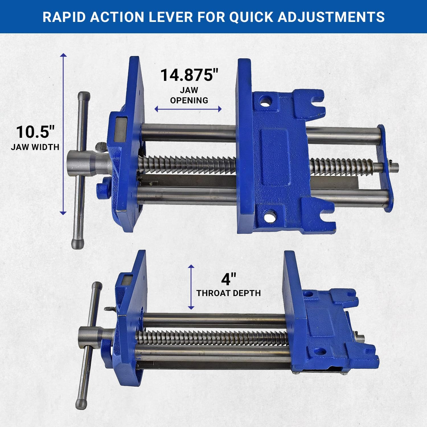 Yost Woodworking Vise with Quick Adjustments