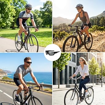Photochromic Glasses, Transition Sunglasses, Outdoor Sports Sunglasses With Test Card, Lens Cloth And Protective Case, Polarised Lenses For Variou Light Conditions Adapt To Multiple Outdoor Scenarios