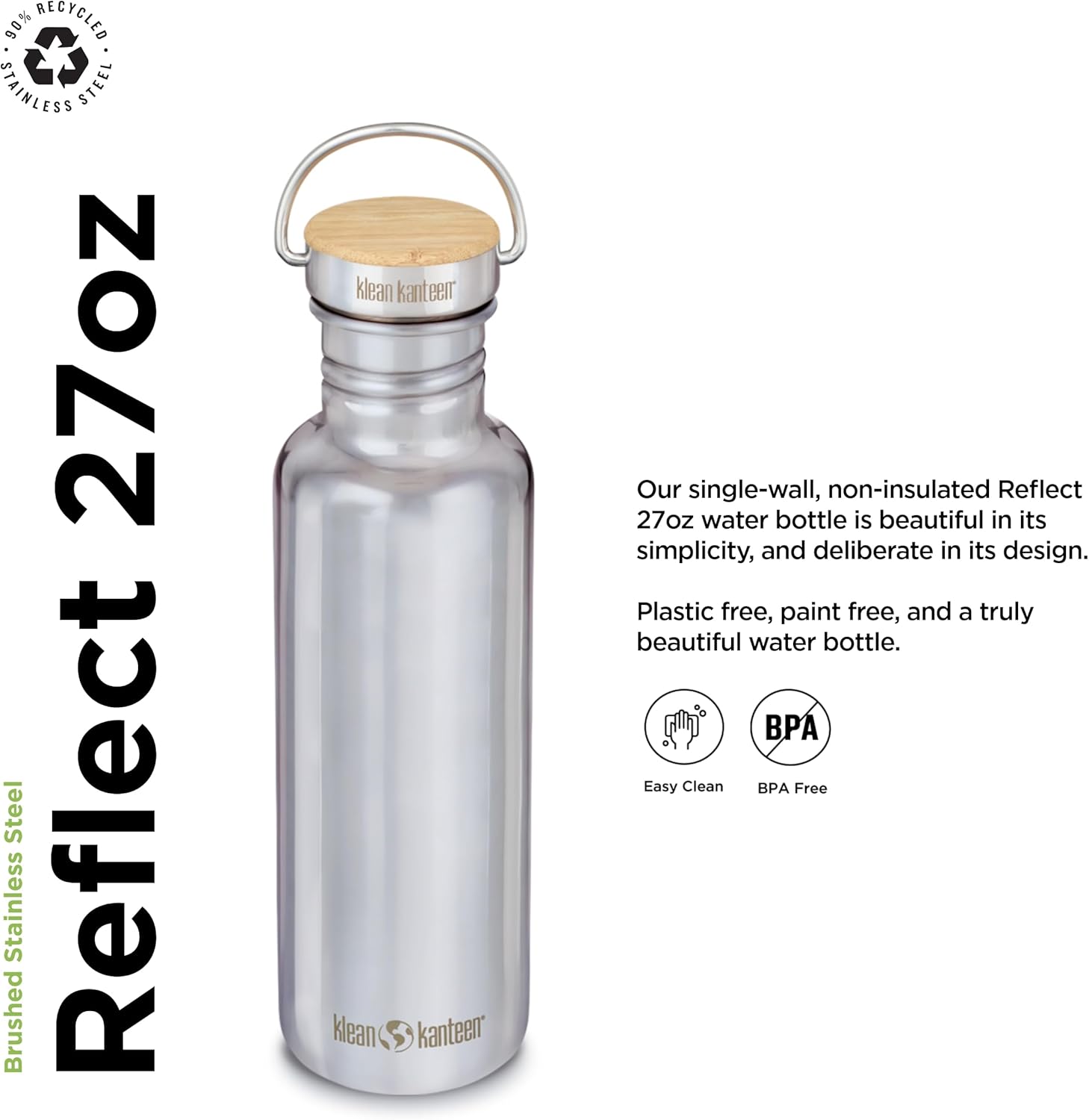 Eco-Friendly Hydration: Klean Kanteen Reflect 27oz Flask Review