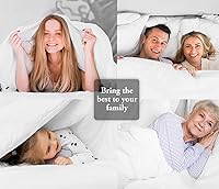 Vista 17 de Funda de edredón California King de 1 pieza de 1000 hilos, 100% algodón egipcio, funda de colcha de fibra larga, tamaño King, suave y sedoso, Marfil