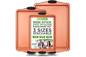 NutriChef 3 Piece Baking Pan Set