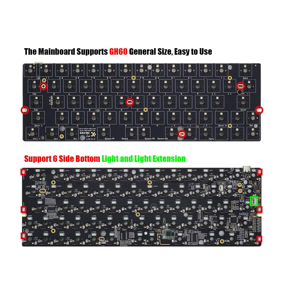 自作キーボード 60% クリーム軸 Hotswap GK64X Amazon.com: Skyloong 64 GK64 GK64x RGB Hot Swap Programmable