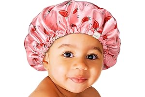 Reversible Baby Satin Bonnet Sleep Cap for Sweet Dreams (12-18 Months)