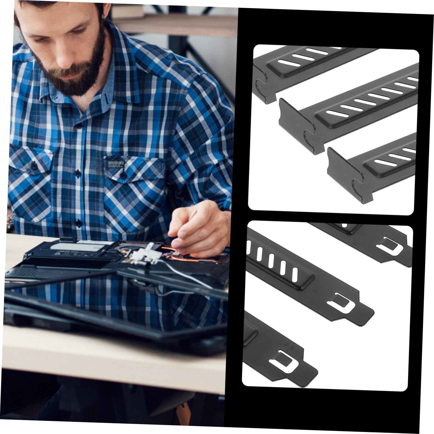 Housoutil 4 Set Cornice Della Scheda Grafica Copertura Slot Pci Copertura Slot Posteriore Piastra Cieca Di Accessori Per Custodie Per Computer Filo Pci L Staffa Vuota 20 Pezzi * 4