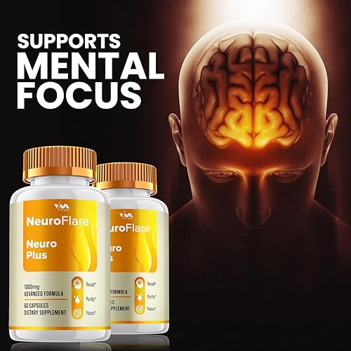 Miniatura 4 de (2 unidades) Neuro Flare Brain Suplemento Cápsulas  NeuroFlare Nootropics Píldoras, Soporte de Función y Reseñas, 120 Cápsulas