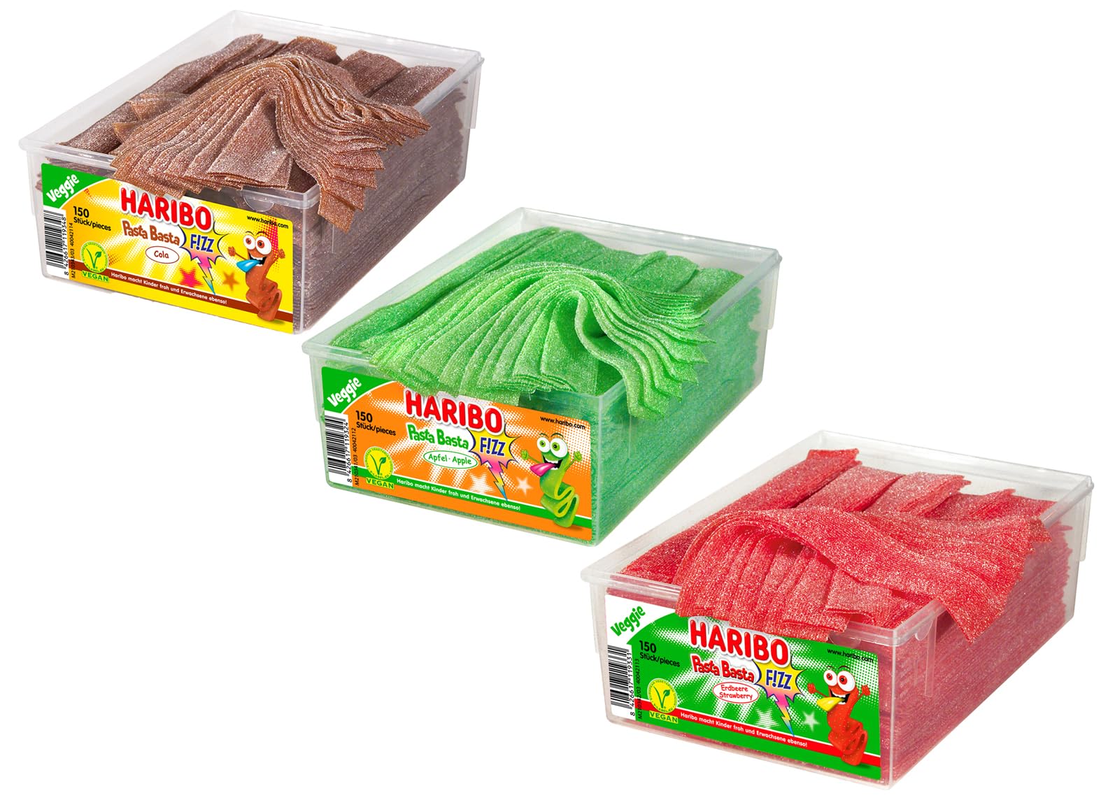 Balla Stixx Pasta 2er 3er 4er Diverse Sets Mischpaket Grosspackung Büro Box (Pasta Cola/Apfel/Erdbeere & 1 HLKauf-Block)