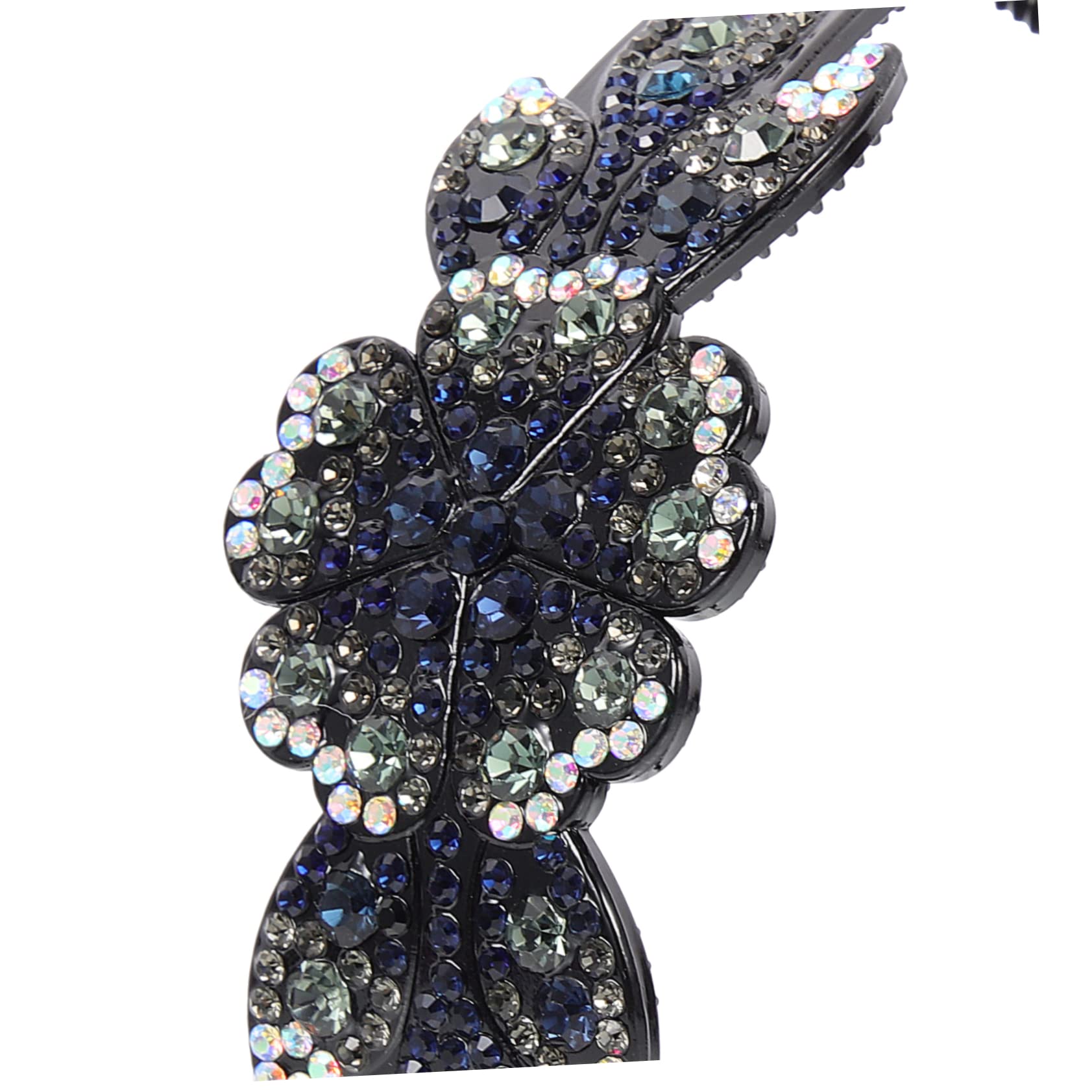 minkissy 12piezas Diadema De Flores Con Piedras Brillantes Antideslizante Para Mujeres Accesorio De Cabello Para Fiestas y Eventos Especiales