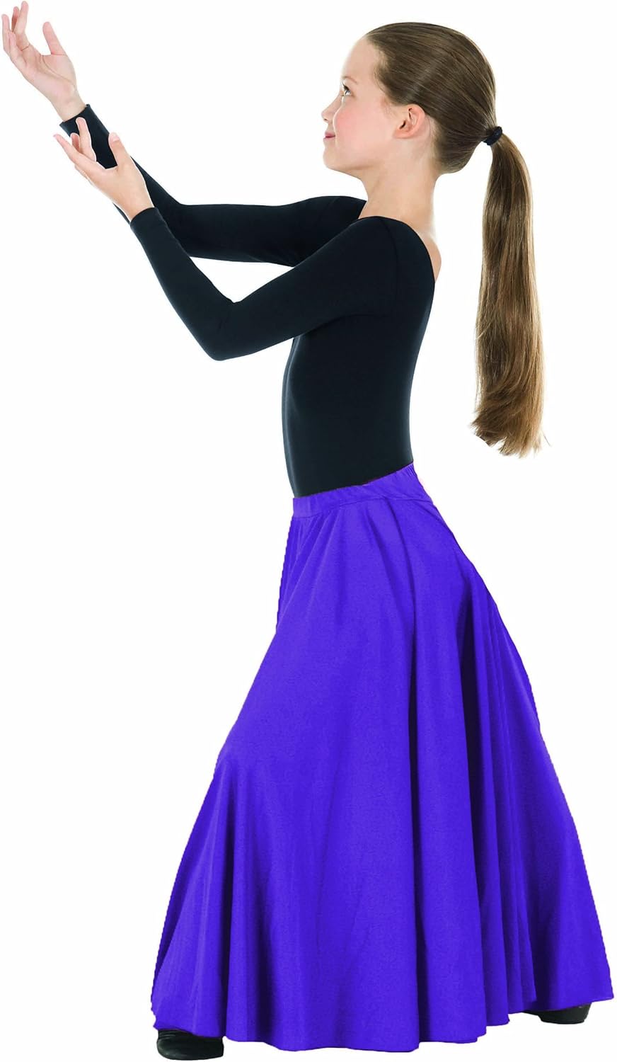 Eurotard 13674c Child Triple Panel Lyrical Skirt,Black,One Size Fits All : Clothing, Shoes & Jewelry