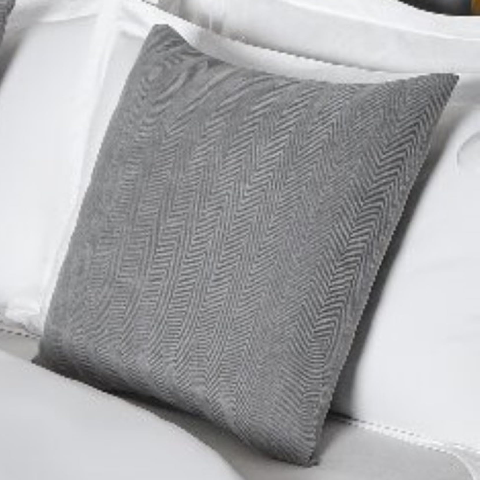 HLASMSPE Matching Cushion Cover with Core, Pillow Car Seat Cushion for Sofa Chair Bed Couch, Light Grey, 45x45cm cushion cover with core