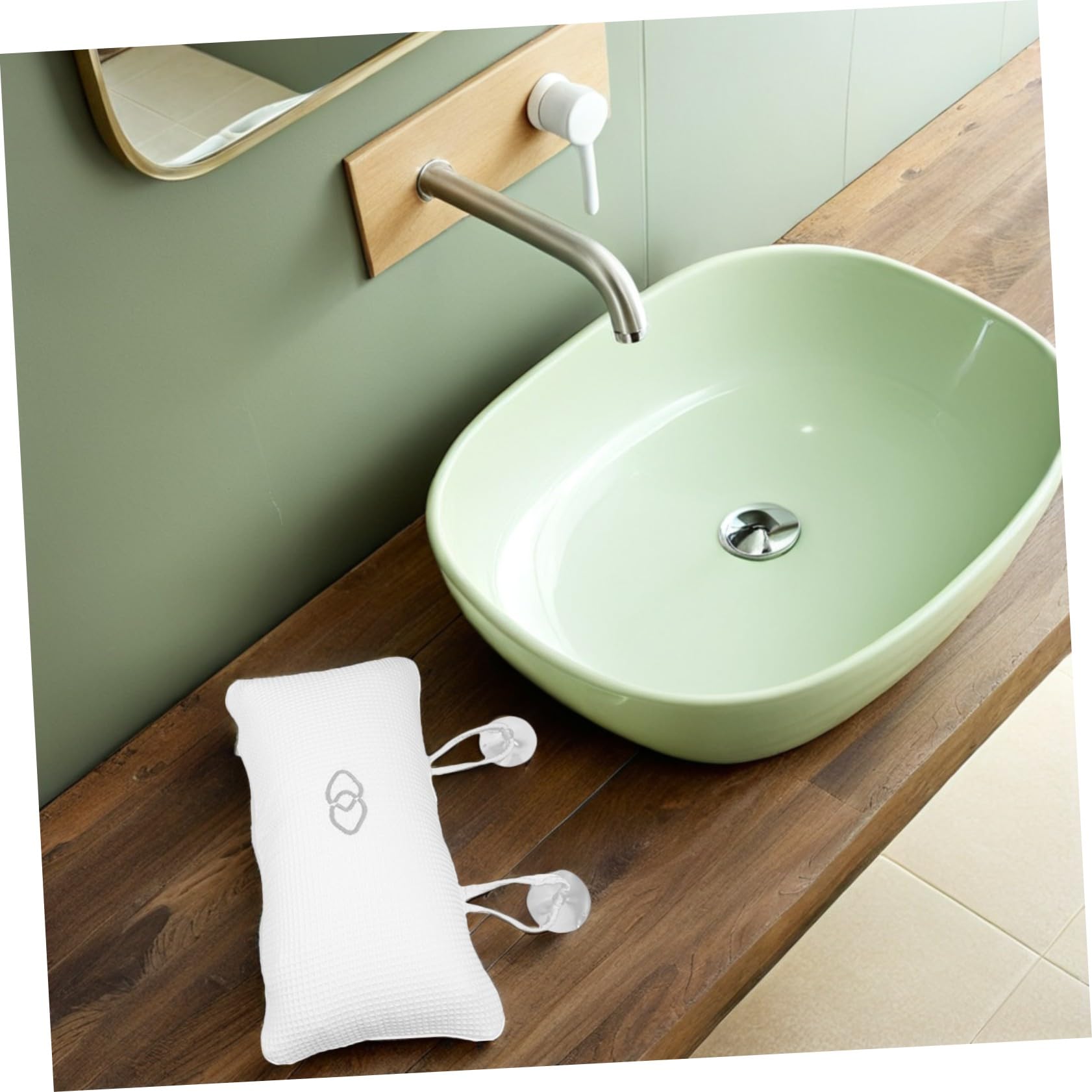 FOMIYES 3 Pezzi Cuscini Bagno Ergonomici con Ventose Supporto Rapido Asciutto per e Cuscino Vasca Bagno Hotel e Spa Design Elegante e Confortevole