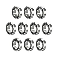 Vista 9 de MR106-2RS 10 UNIDADES de Rodamiento de Bolas de Ranura Profunda 6×10×3mm Rodamiento de Goma Azul Sellado Doble Acero Cromo P0 Z2 para Impresora