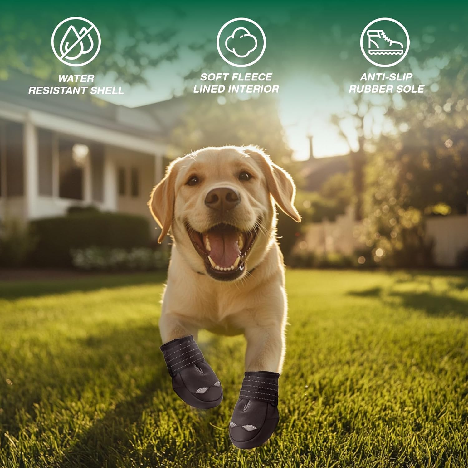 Dog Shoes for Medium Dogs, Large Waterproof Dog Boots for Winter Snow, Summer Hot Pavement, Dog Booties & Paw Protectors Size 3