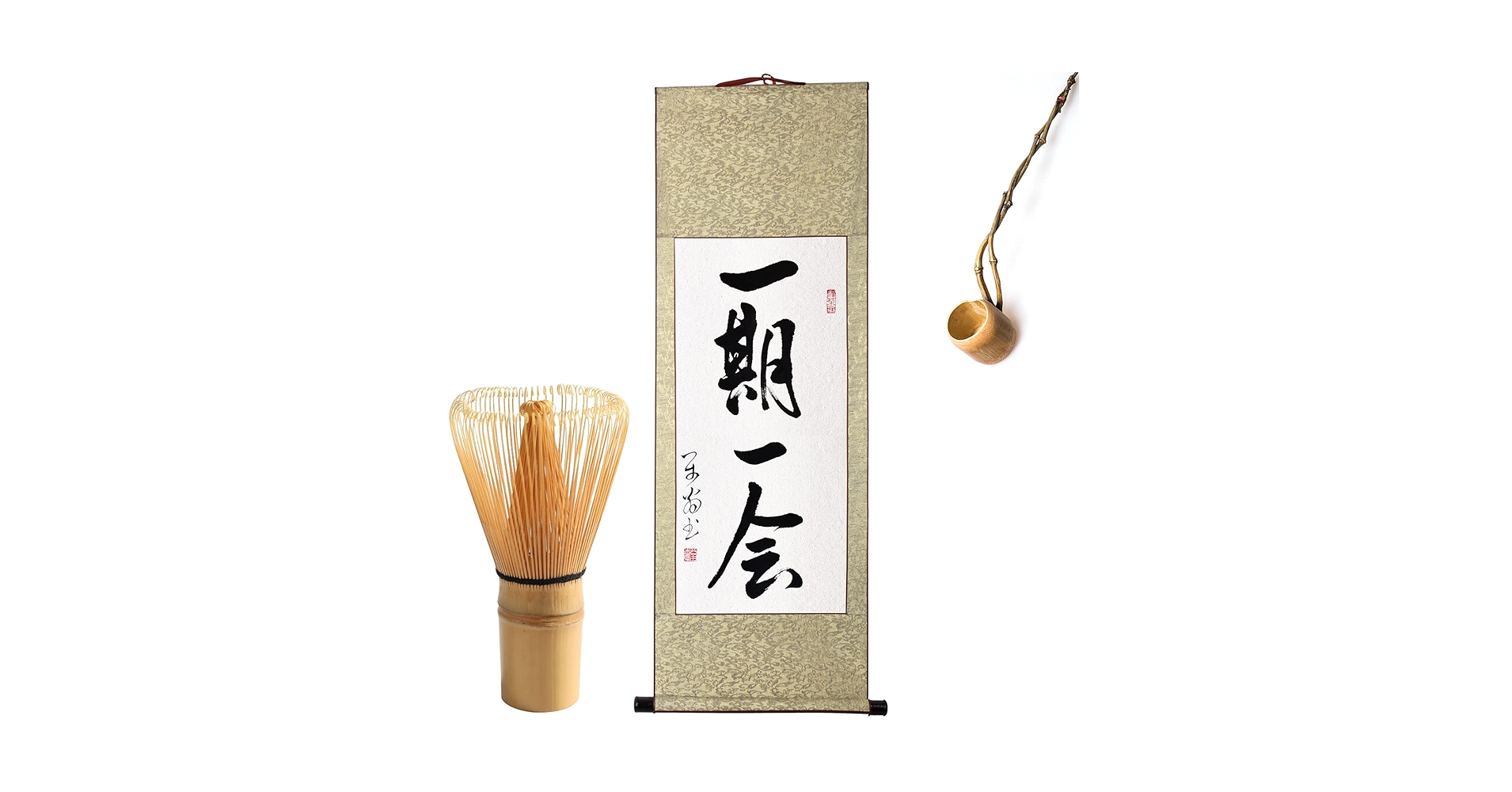 茶道　掛軸　茶掛け 掛軸 (掛け軸) 茶掛け 和敬静寂 小林太玄 尺八横 約横55×縦125cm
