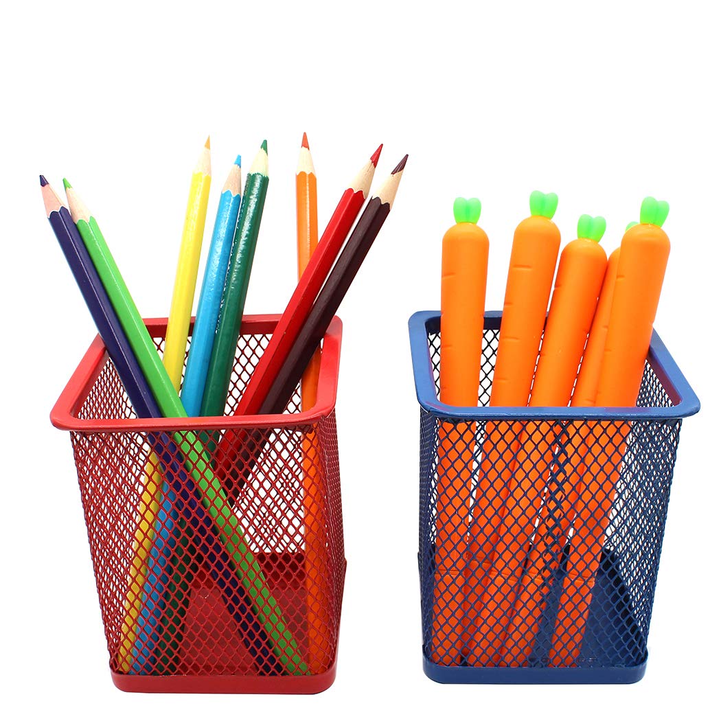 Aieraczy Pot à Crayons Carré Transparent En Acrylique – Organisateur Bureau Et Maquillage Élégant 3 Compartiments