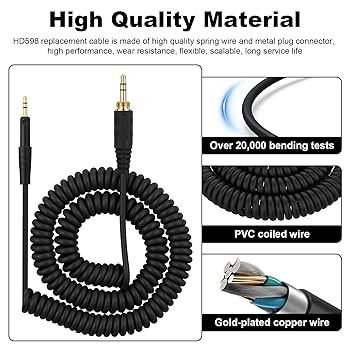 【美品】ゼンハイザーHD598 & HD5X8-CABLE Amazon.com: NewFantasia Replacement Audio Upgrade Cable