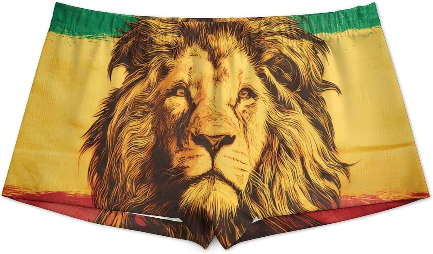 Rasta Rastafari Lion Flag Fashion Women's Boxer Briefs Breathable Underpants Trunks Stretch Underwear