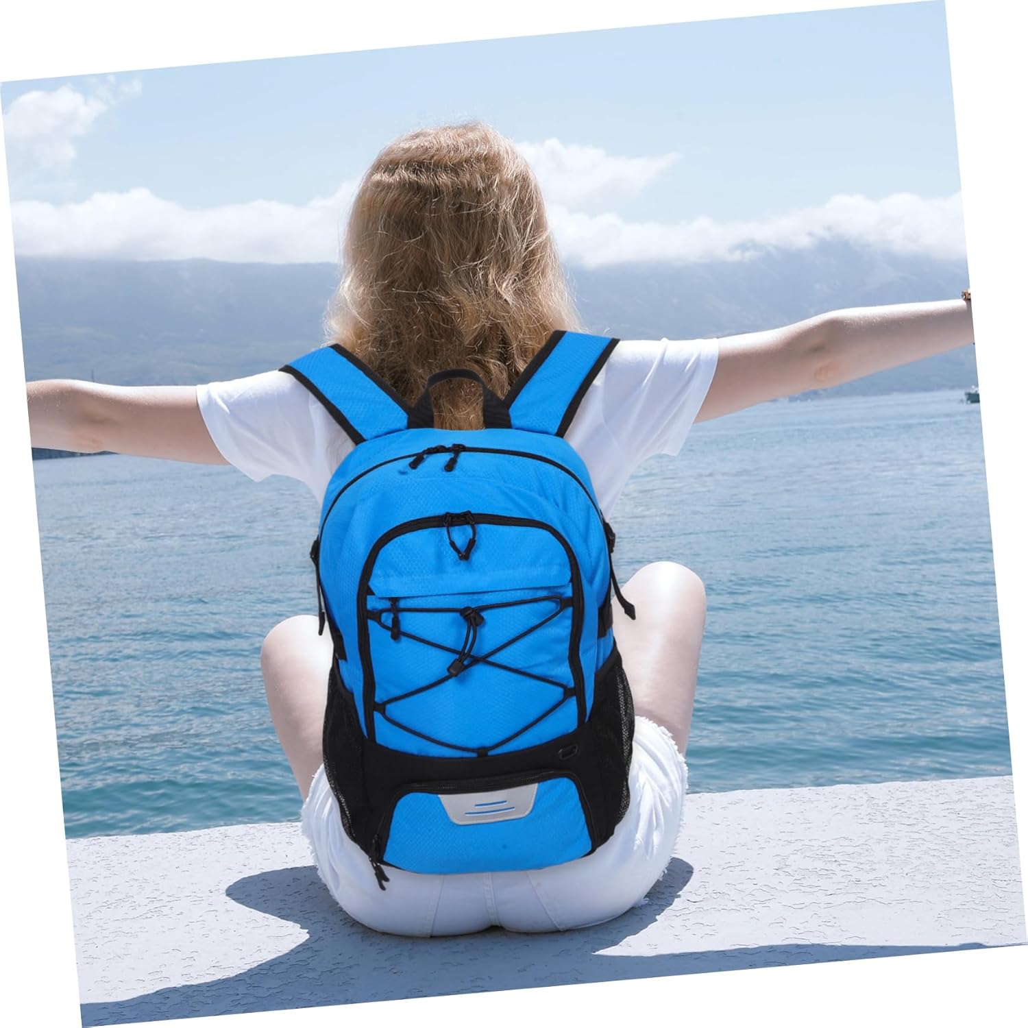 POPETPOP Athletic Baseball Backpack Shoe Compartment Unisex Oxford Cloth Sports Bag for Basketball Soccer and Baseball for Teens and Adults Large Capacity Gym and Hiking Backpack