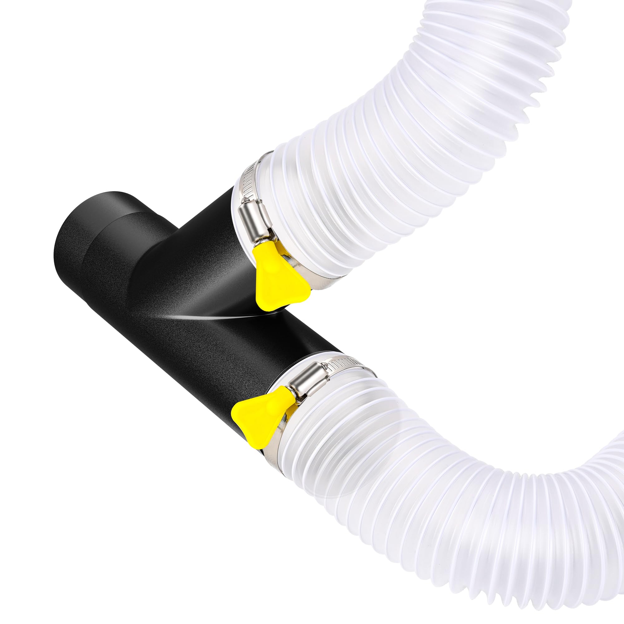 Manguera de recogida de polvo de 2-1/2 pulgadas, manguera de vacío flexible de PVC de 20 pies