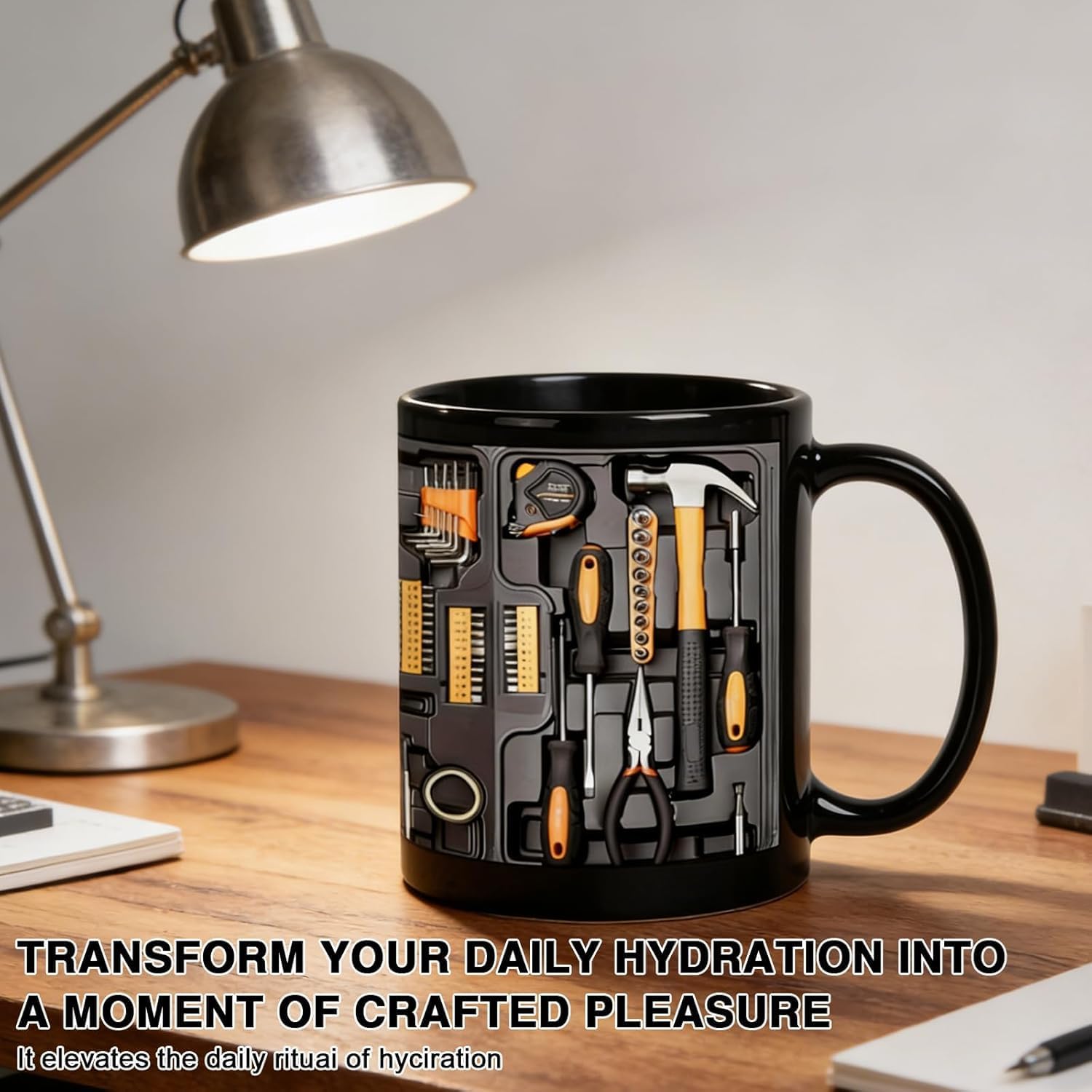 Tool Box Coffee Mug, 11oz Ceramic Toolbox Mechanic Mugs Funny Gift for Husband Dad Birthday Anniversary - Image 5