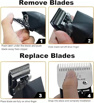 2# Replacement Ceramic Blades,Compatible with Oster Classic 76,Andis AGC