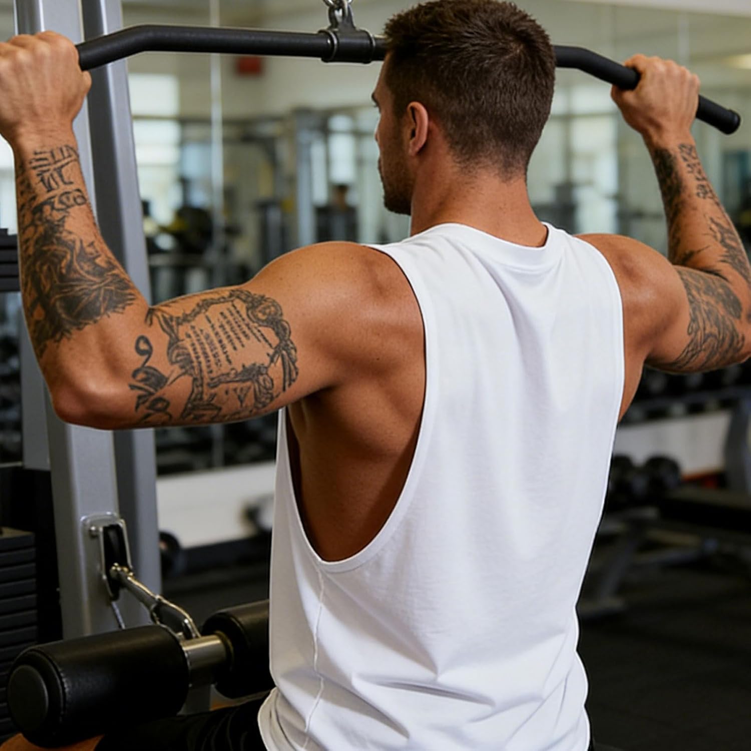 Mens Tank Tops Beach Summer Casual Sleeveless Shirts Graphic Cotton Tank Tops for Men Gym Workout - Image 4