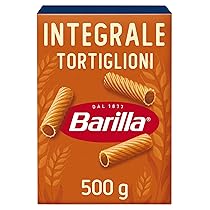 Barilla Pasta Tortiglioni Integrali, Pasta Corta di Semola Integrale di Grano Duro, Integrale, 500 g