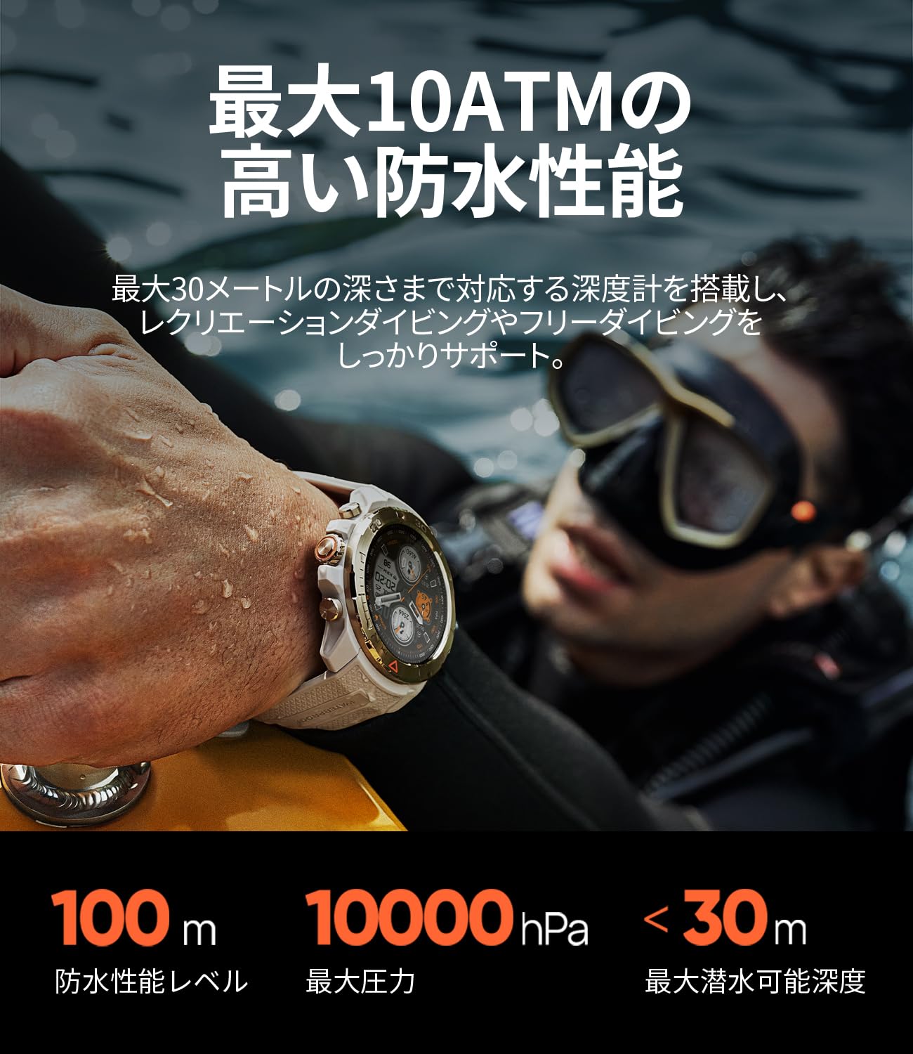 Amazon | Mibro GS Explorer アウトドア スマートウォッチ 軍用規格 