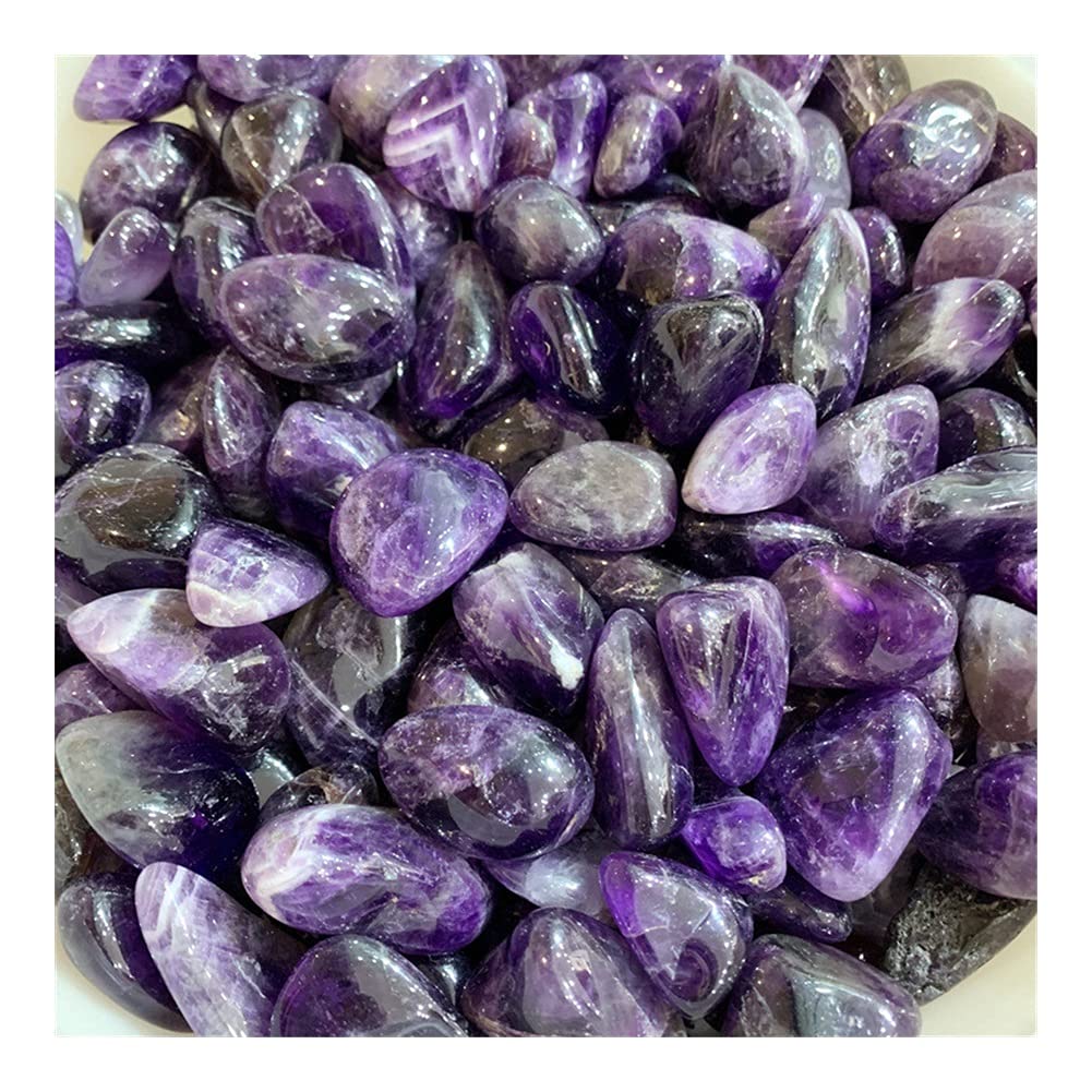 Raumdekoration Stein Natürlicher Amethyst Trommelstein Steine ​​für Gartendekoration Balance Edelstein Dekoration Kristall