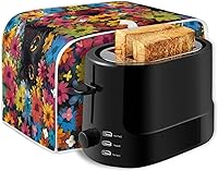 Vista 295 de Marbling Butterfly Print 2 Slice Toaster Dust Cover, Kitchen Small Appliance, Anti Dust and Fingerprint Bread Machine Cover