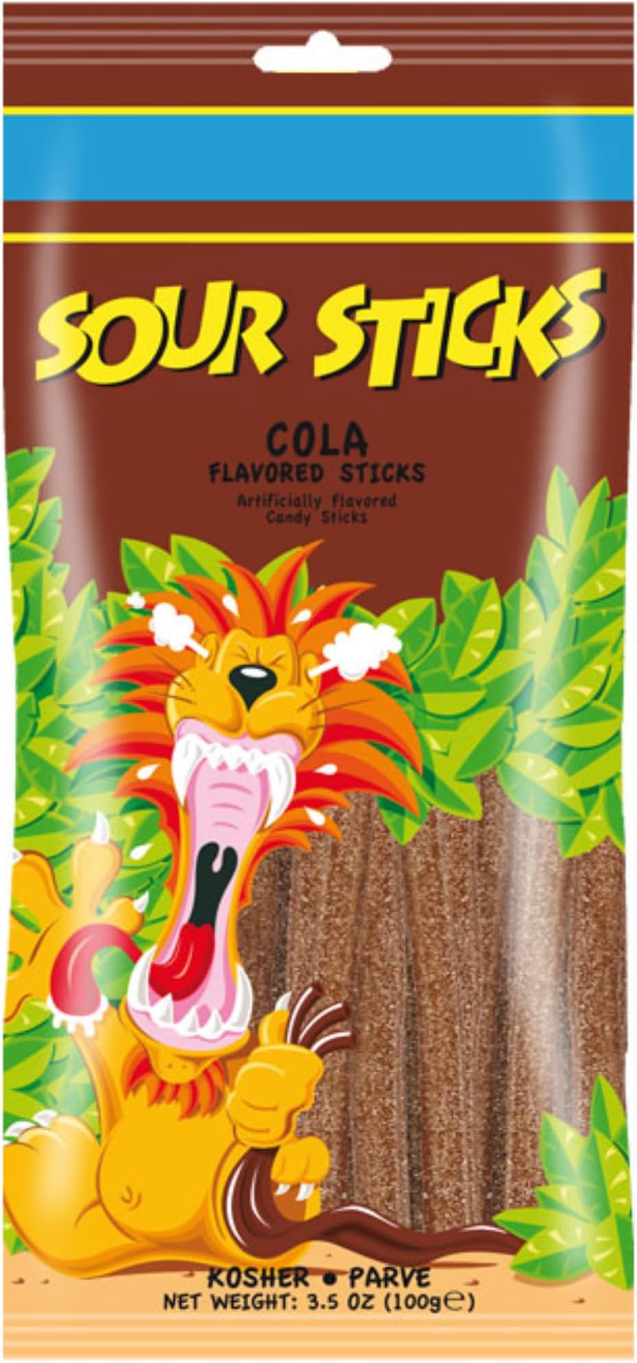 Cola Sour Straws - Sour Cola Gummies - Non GMO, Vegan & Kosher Cola Sour Candy - 3.5 Ounce Pack