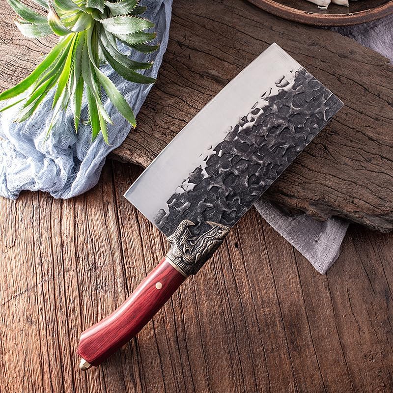 8 Inch Chinese Kitchen Chef Knife Meat Fish Slicing Vegetable Cutter Stainless Steel Cleaver Knife Butcher Chopping Kitchen Knives