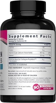 NeoCell Super Collagen with Vitamin C, 120ct Collagen Pills, Non-GMO, Grass Fed, Paleo Friendly, Gluten Free, Collagen Peptides Types 1 & 3 for Hair, Skin, Nails and Joints (Packaging May Vary)