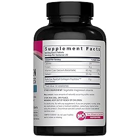 NeoCell Collagen Peptides | 120 Tablets | with Vitamin C | Grassfed Supplement | Hair, Skin, & Nails | for Women and Men