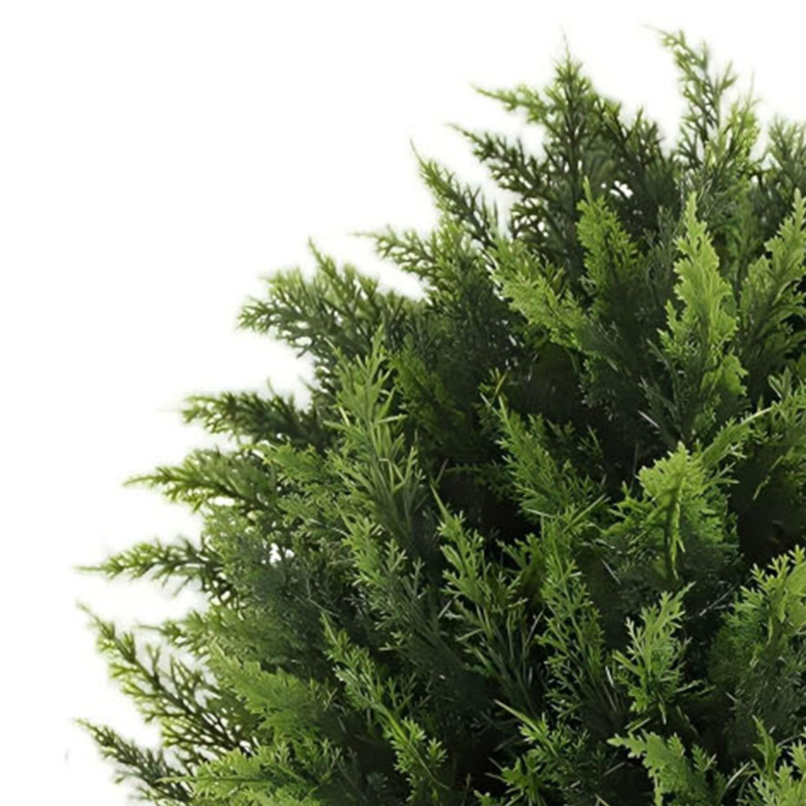 Künstliche Zypresse, Topiary-Pflanze, Realistischer Künstlicher Buschbaum für Hausgarten-Dekoration mit Erdspieß, 1 Einheit (2 Stücke)