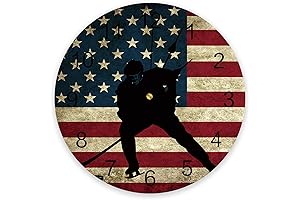 Savannan Silent Non-Ticking Round PVC Hockey Clock