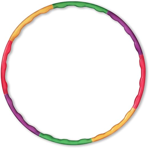 Playnxt Kids Happy Hoops Junior Hula Hoop for Kids (Age 4+), 8 Detachable Pieces for Adjustable Size, Exercise &amp; Play Ring...