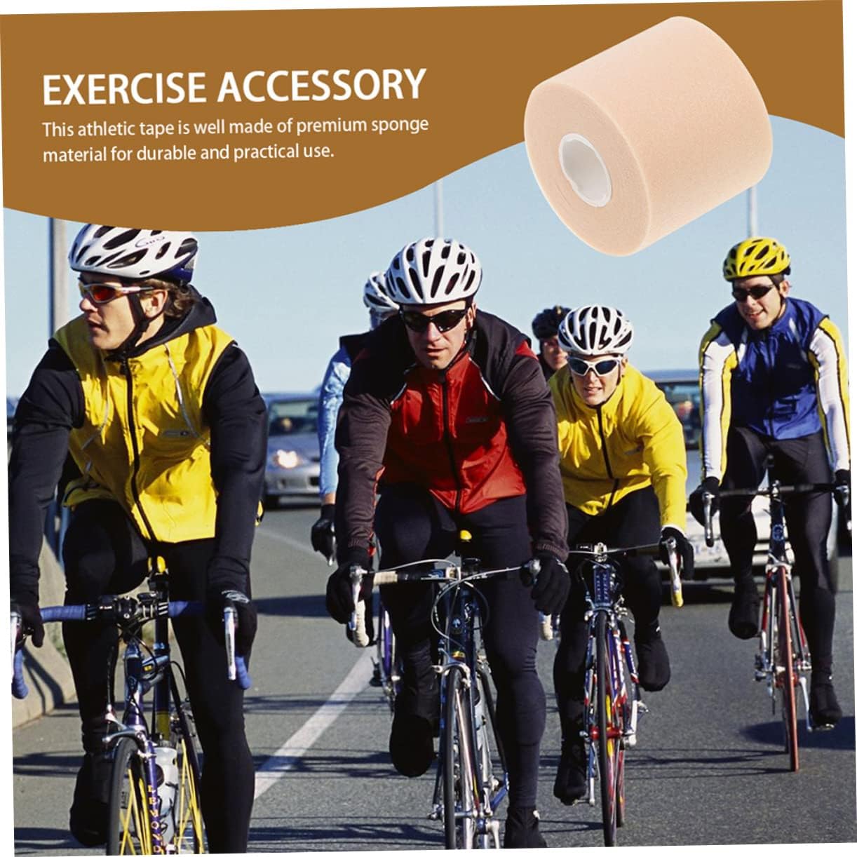 8rolls Breathable Elastic Skin Tape Athletic Support for Sports Cutting Sports Supplies for Muscle and Injury Prevention