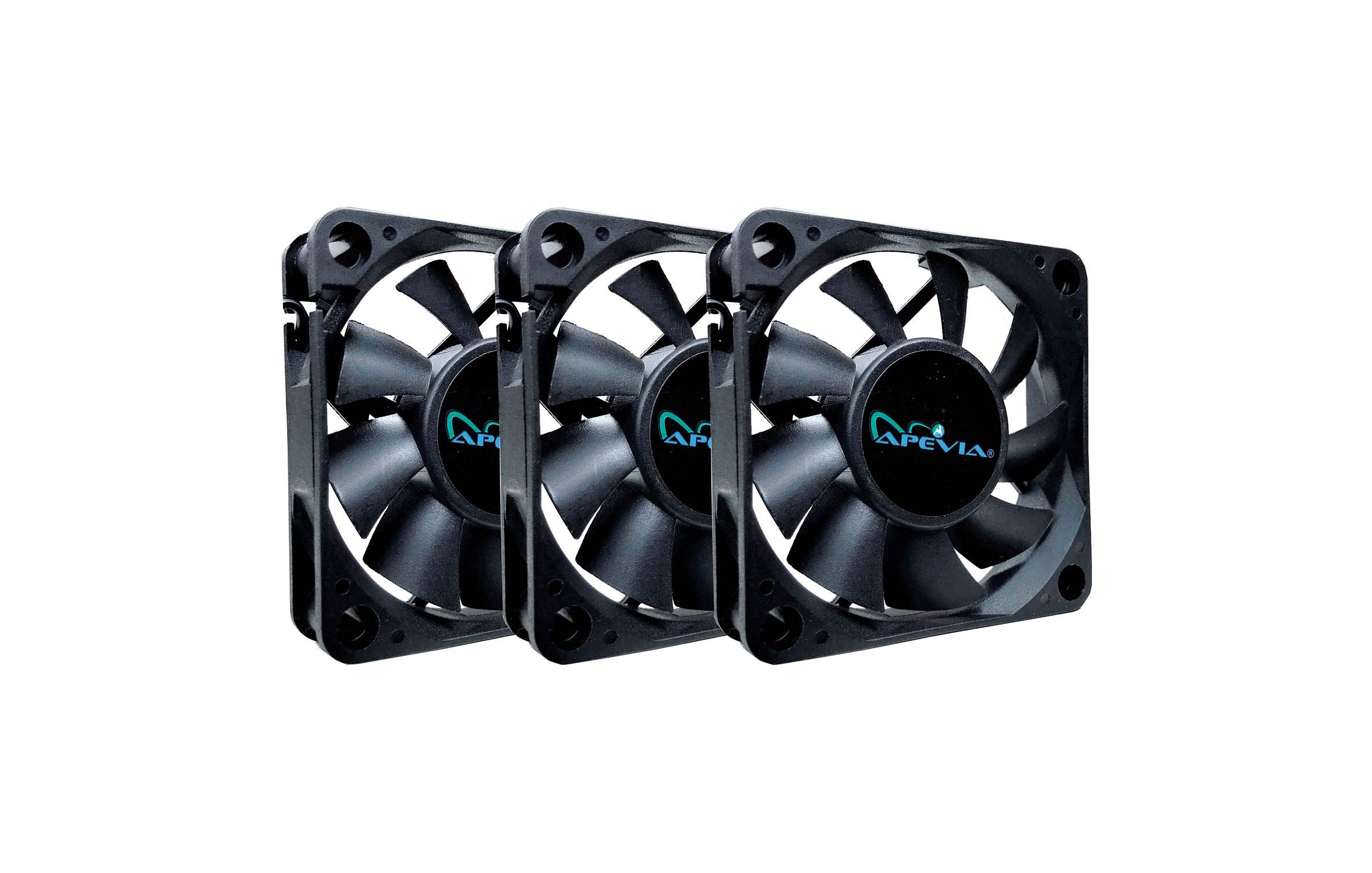 Buy Apevia CF6015S3 (3 Pk) 60mm x 60mm x15mm Black Case Fan W/4PIN