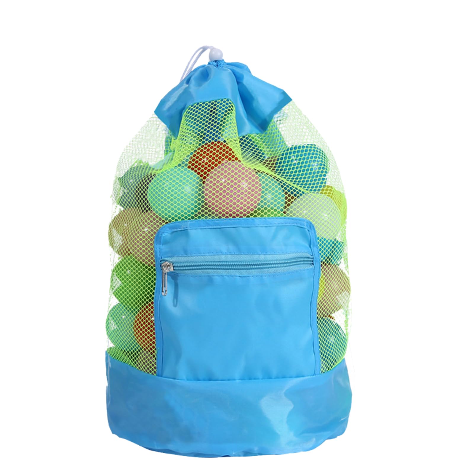 Bolsa de Juguetes de Playa para Niños Bolsa Neta para Juguetes de Playa Bolsa de Playa de Malla Grande Bolsa de Almacenamiento de Juguetes de Arena para la Playa Piscina (azul)