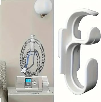 Hose Hanger with Anti-Unhook Feature, Secure Tubing Holder for CPAP Mask