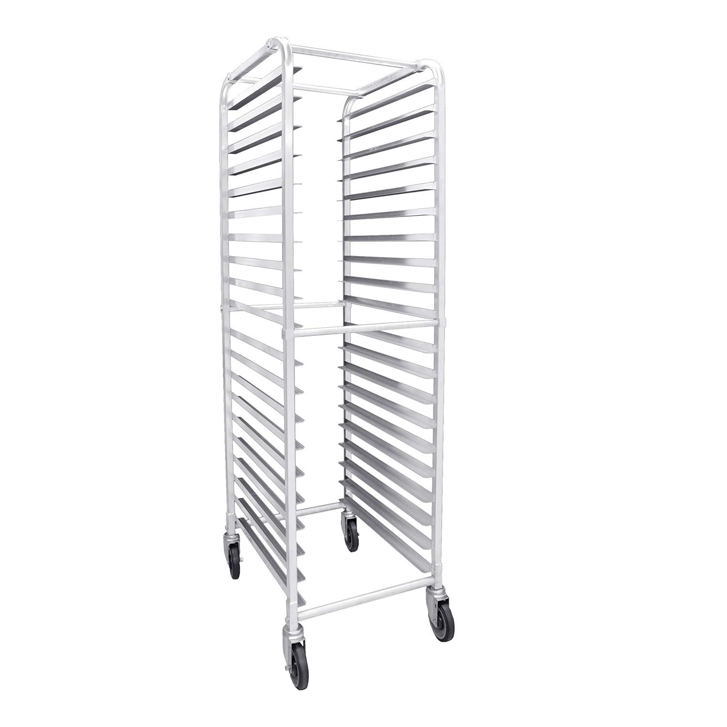 Excellante ALSPR020 20-Tier Pan Rack with 4 Casters (2 Locking, 2 Regular) 20 1/4 x 26 x 69 1/4, Kockdown, NSF, Comes in Set