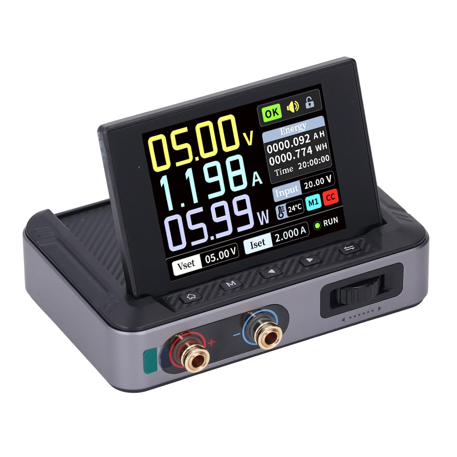 Mini Fuente de Alimentación Regulada por CC Programable con Múltiples Protecciones de Seguridad para Uso Portátil en Banco de Trabajo de Laboratorio