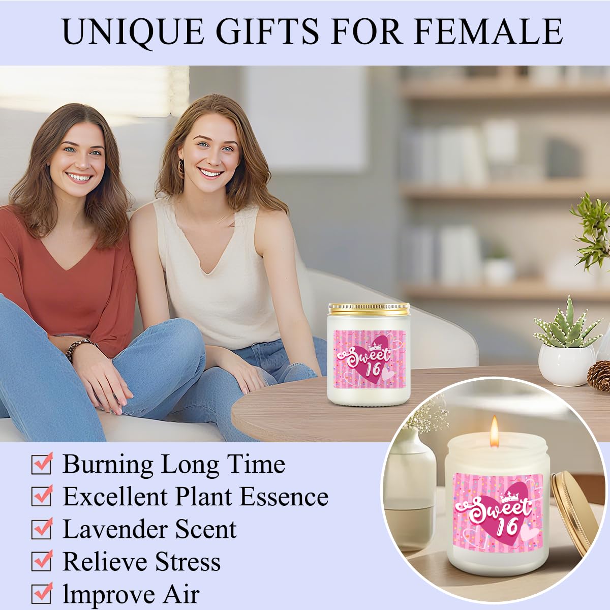 Sweet 16 Gifts for Girls, 16th Birthday Gifts for Girls, Teen Daughter Sister Bestie Granddaughter Niece Sweet 16 Party Decorations Gift Basket Set from Mom and Dad